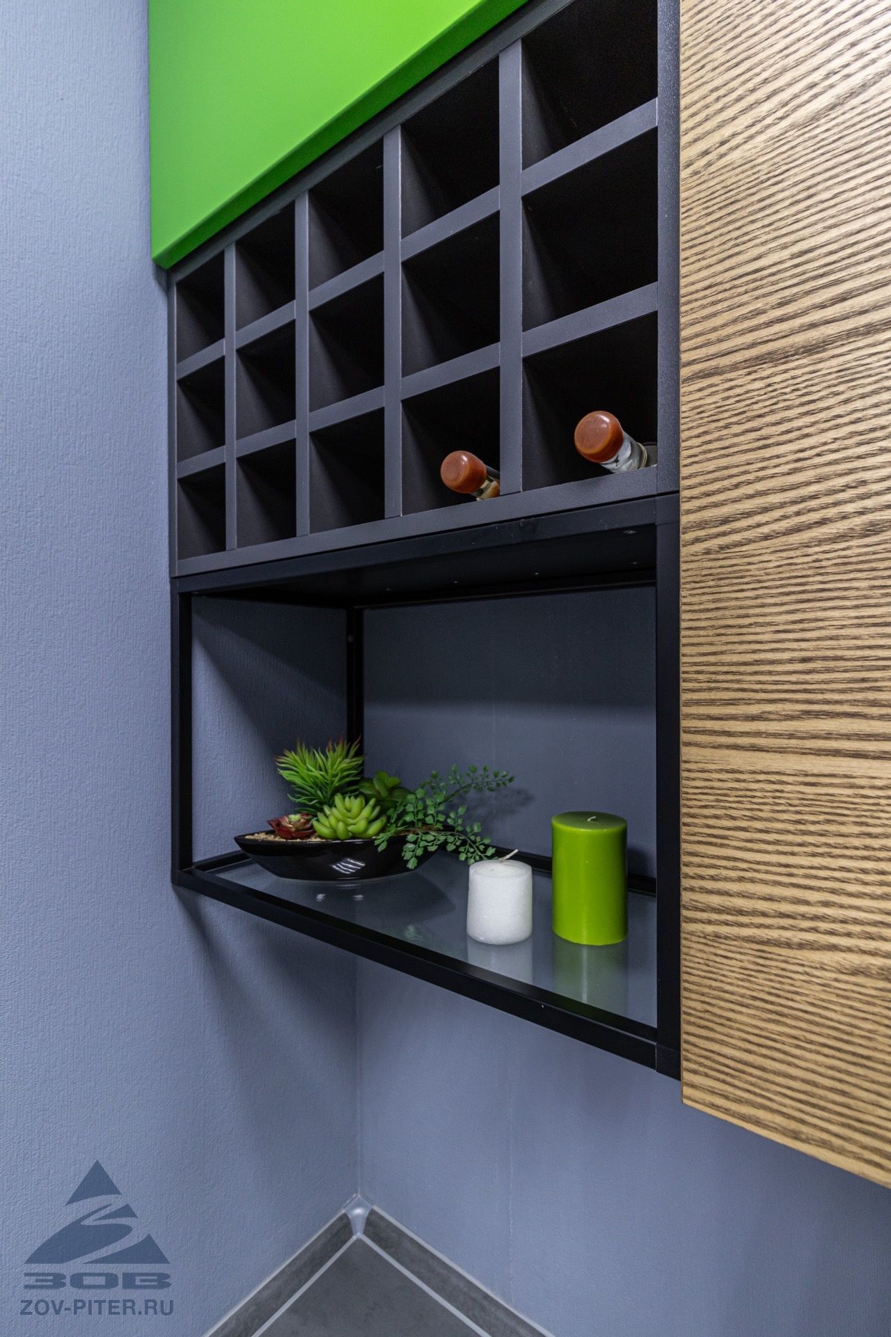 Кухня шпон-краска (без техники)