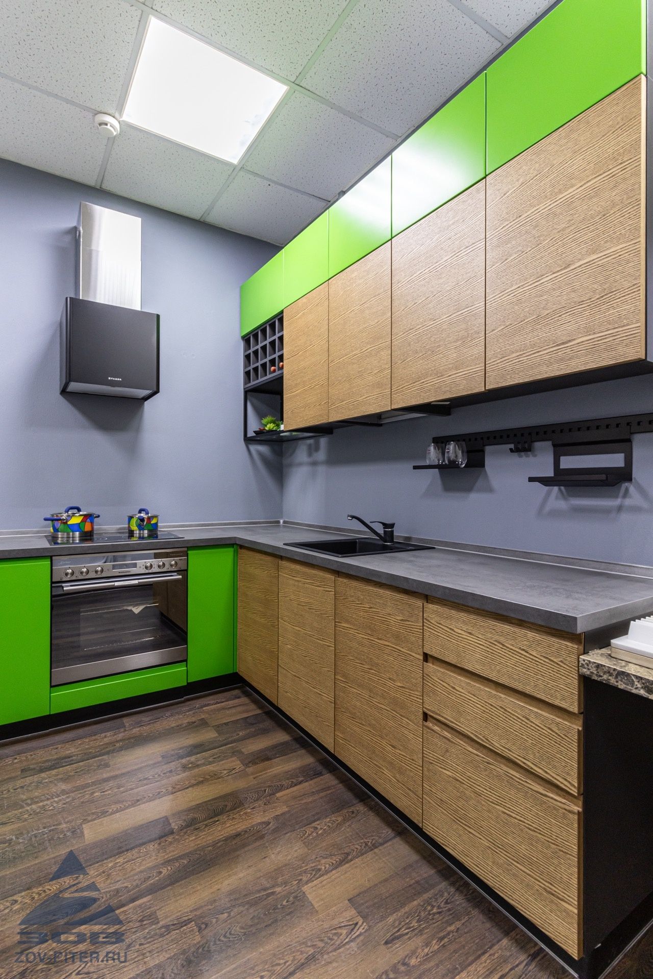 Кухня шпон-краска (без техники)