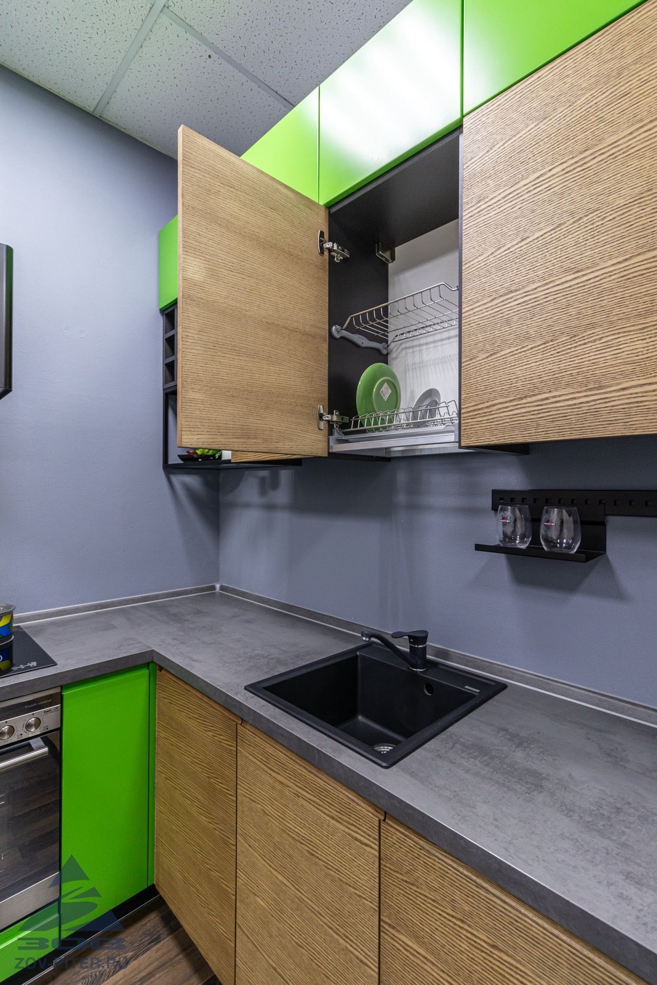 Кухня шпон-краска (без техники)