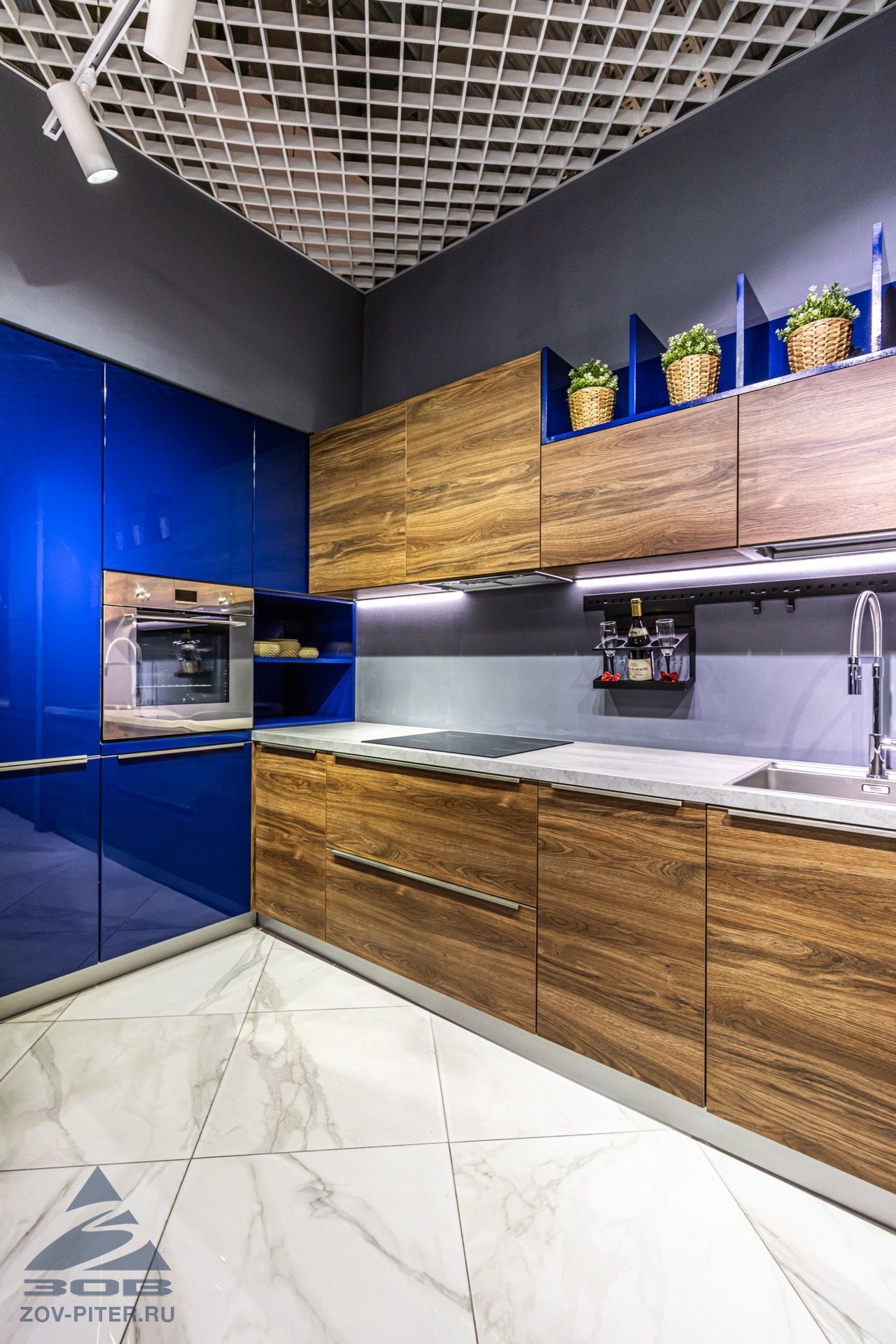 Краска Система RAL 5003 глянец Пост Тимбер Марон