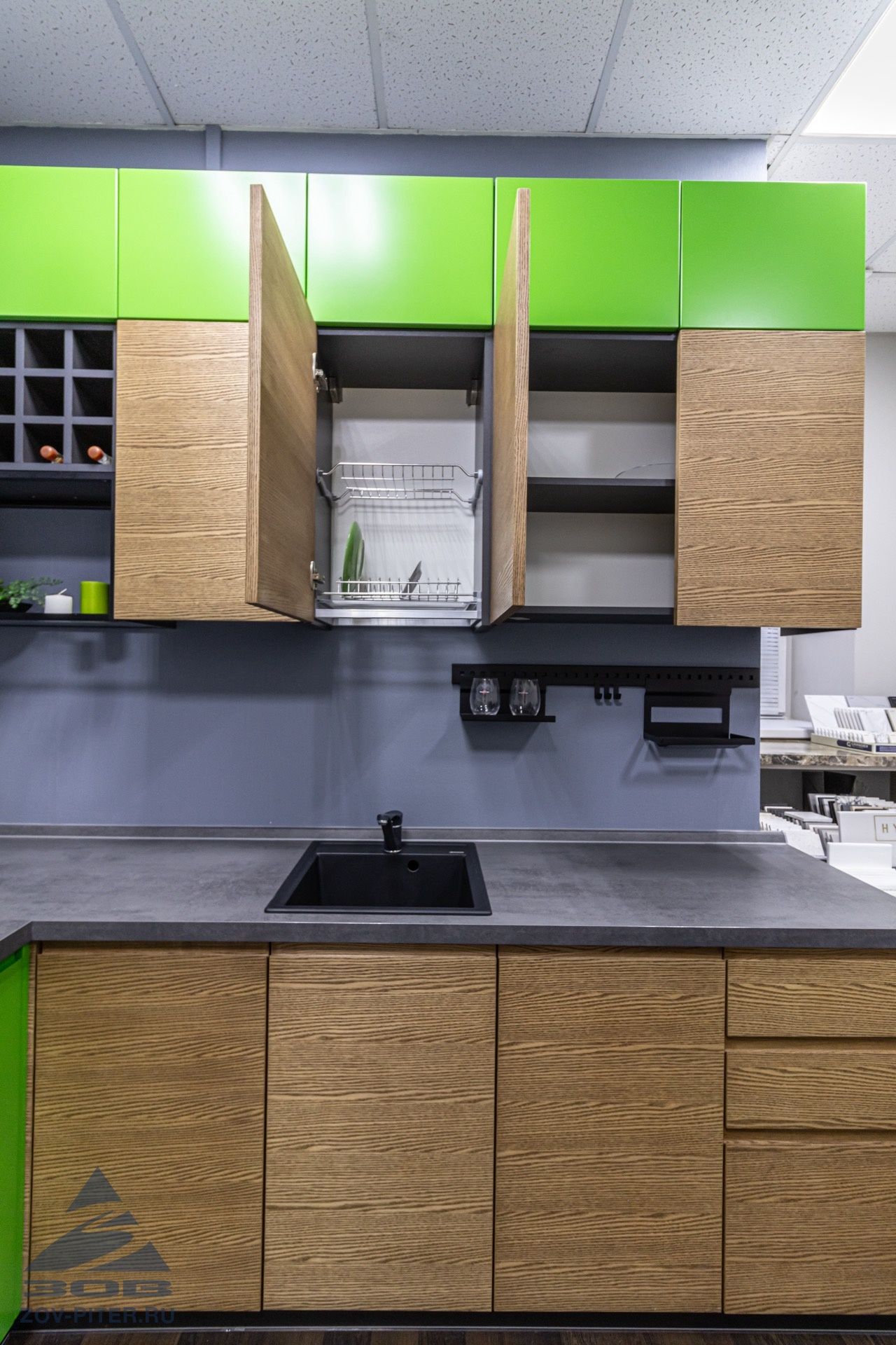 Кухня шпон-краска (без техники)