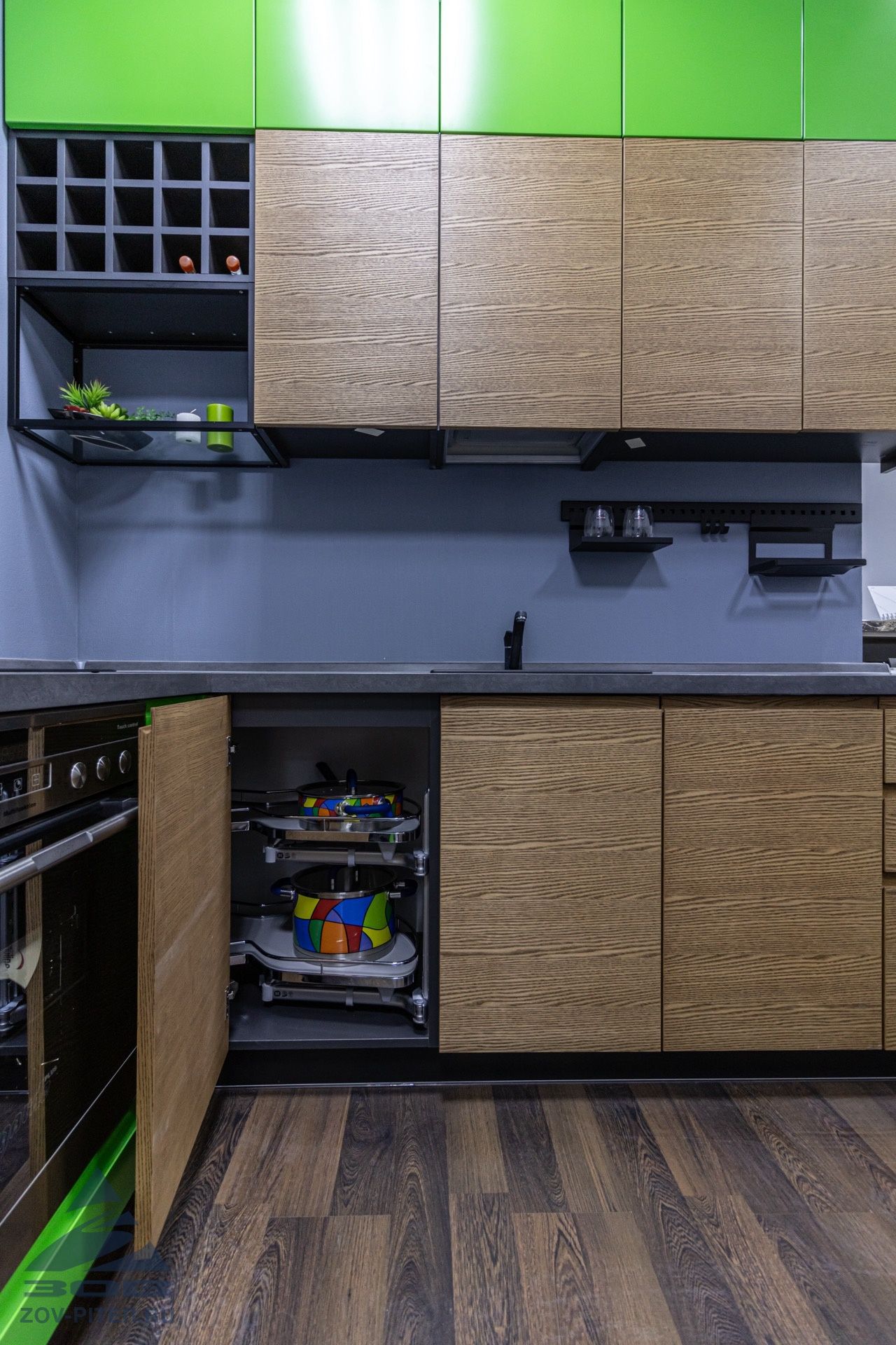 Кухня шпон-краска (без техники)