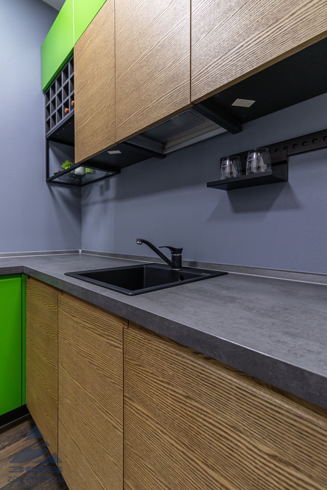 Кухня шпон-краска (без техники)